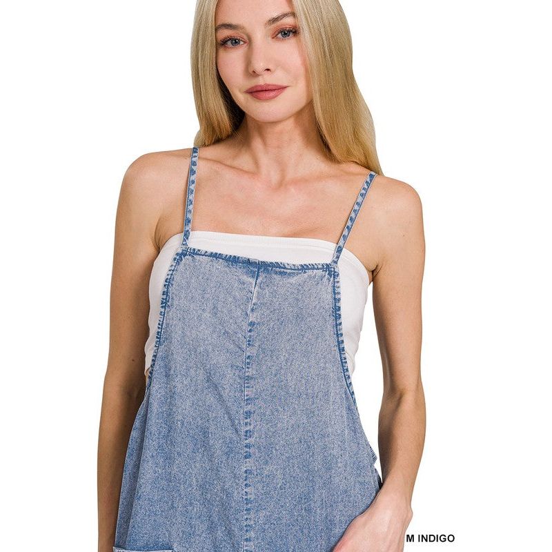 Lyocell Acid Washed Wide Leg Jumpers