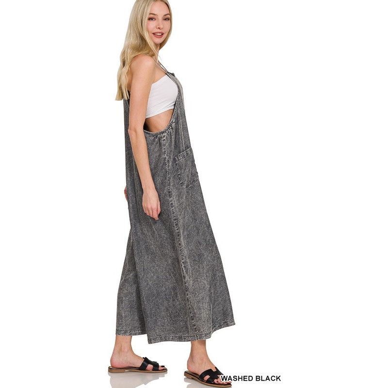 Lyocell Acid Washed Wide Leg Jumpers