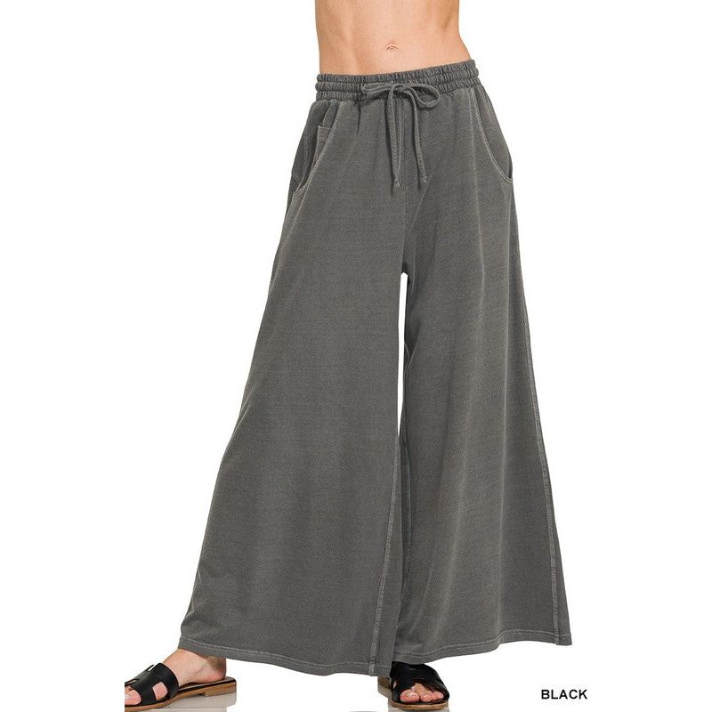 FRENCH TERRY PIGMENT DYE & ENZYME WASH PANTS