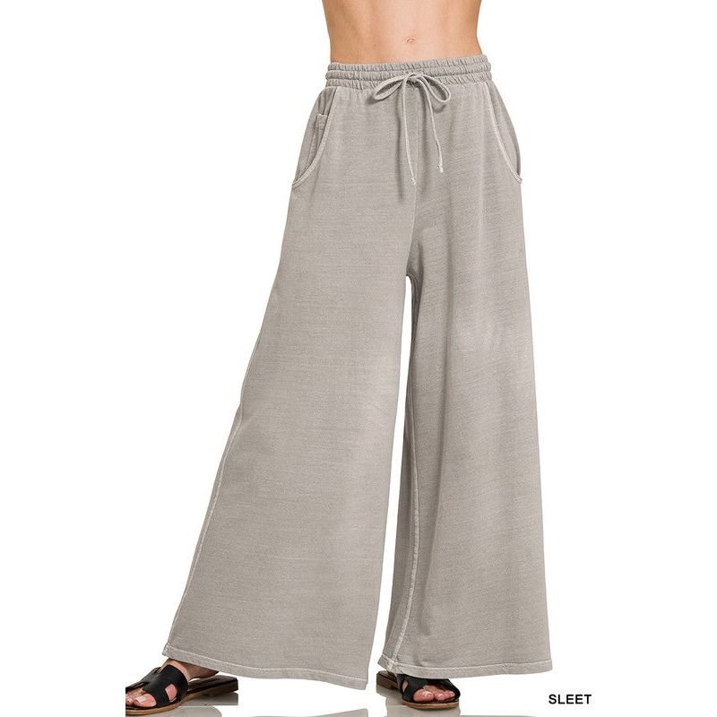 FRENCH TERRY PIGMENT DYE & ENZYME WASH PANTS