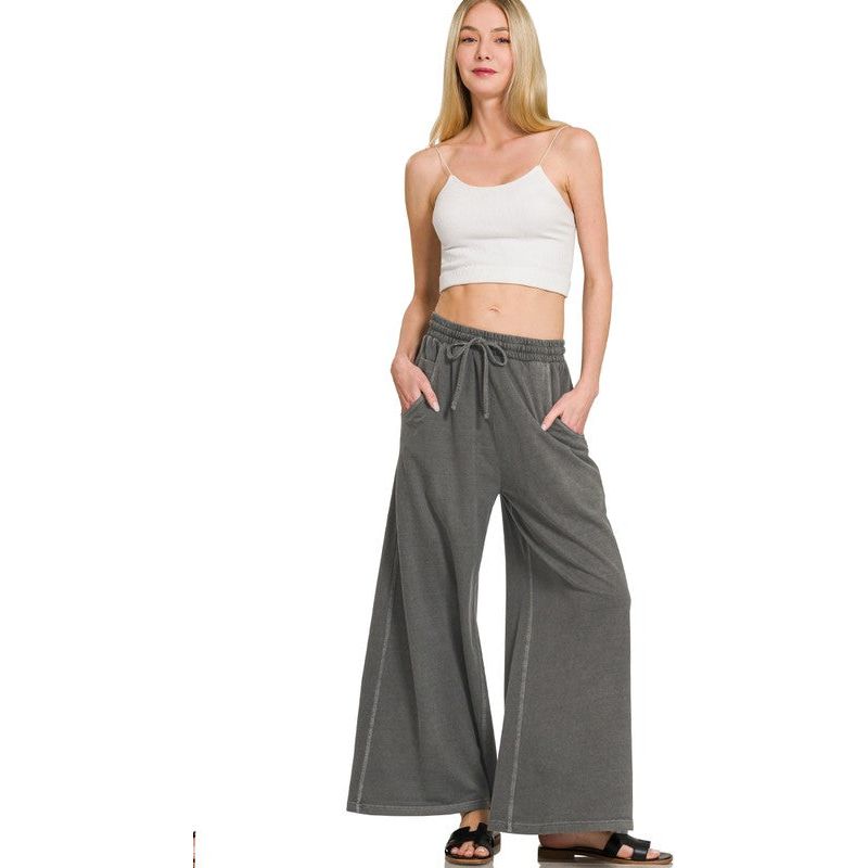 FRENCH TERRY PIGMENT DYE & ENZYME WASH PANTS