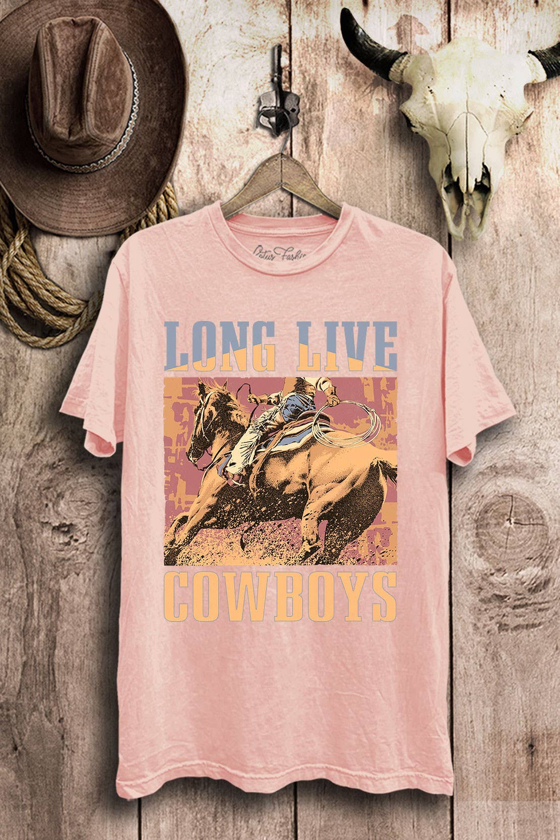 Long Live Cowboys Graphic Top