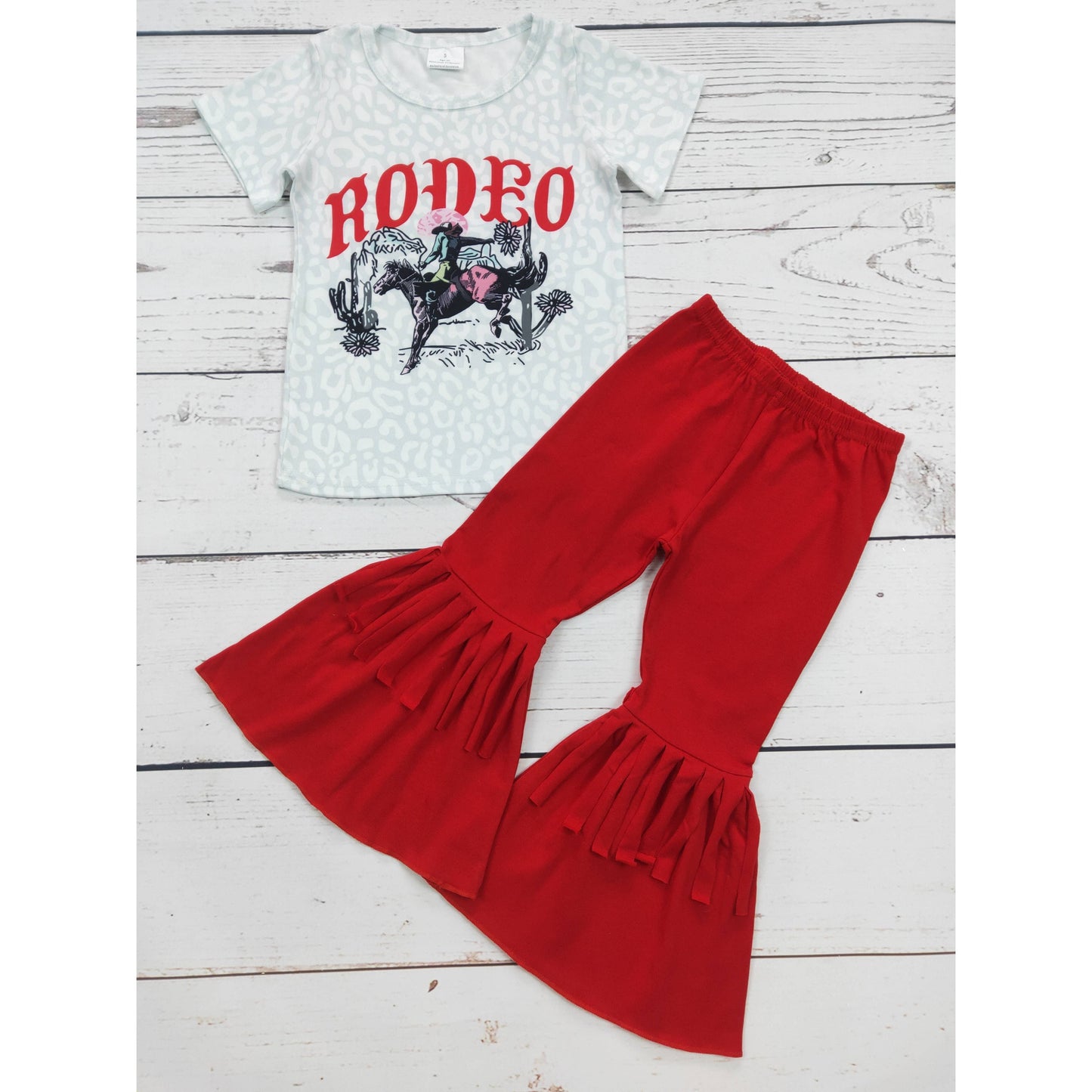 Kids Rodeo Cheetah Set With Fringe