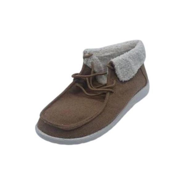 Gypsy jazz tan mikey sherpa cuffed sneaker