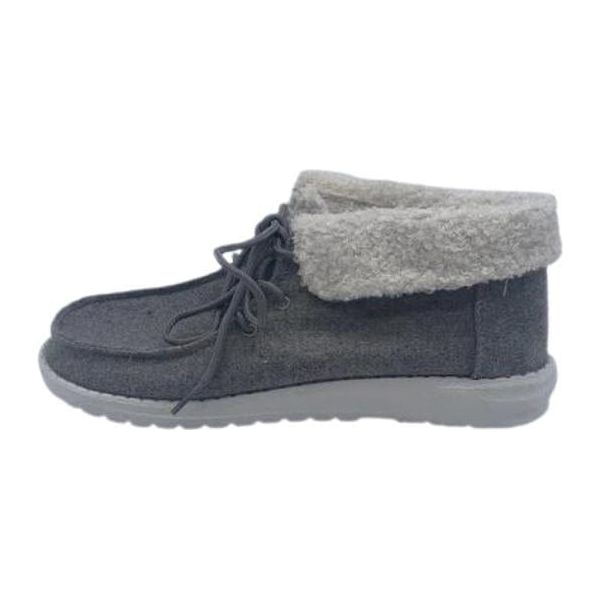 Very g gypsy jazz grey mikey sherpa cuffed sneaker