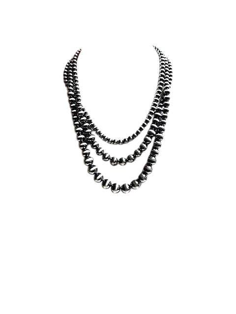 Western Navajo Pearl 3 Strands Necklace