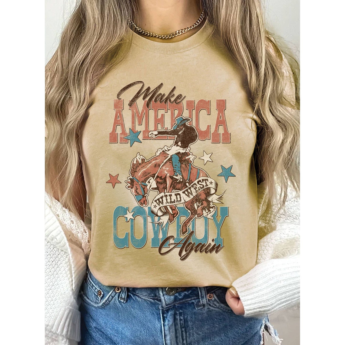 Make America Cowboy Again Graphic Tshirts