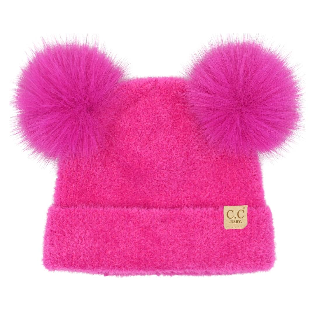 Baby Chenille Double Pom C.C Beanie BBHTC0038
