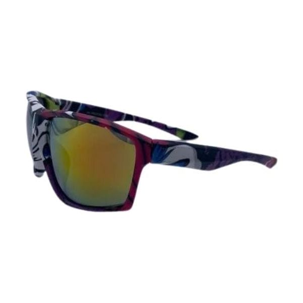 Graphic Sports Wrap Sunglasses