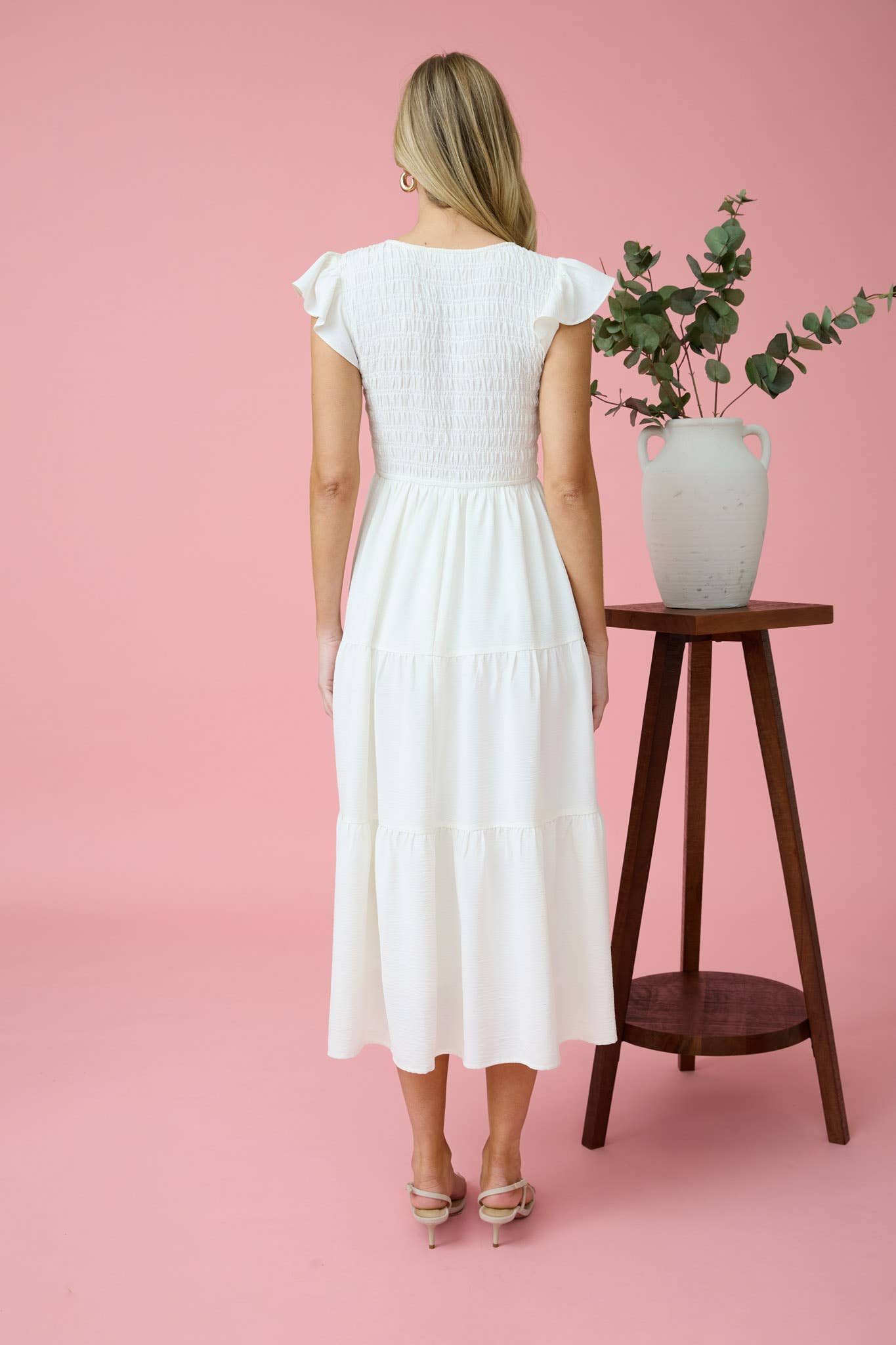 Flutter Sleeve Maxi Dress