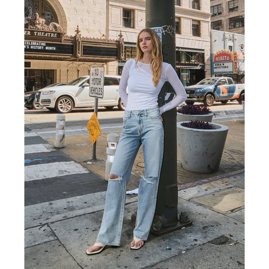 Vervet 90's Vintage Super High Rise Flare Jeans