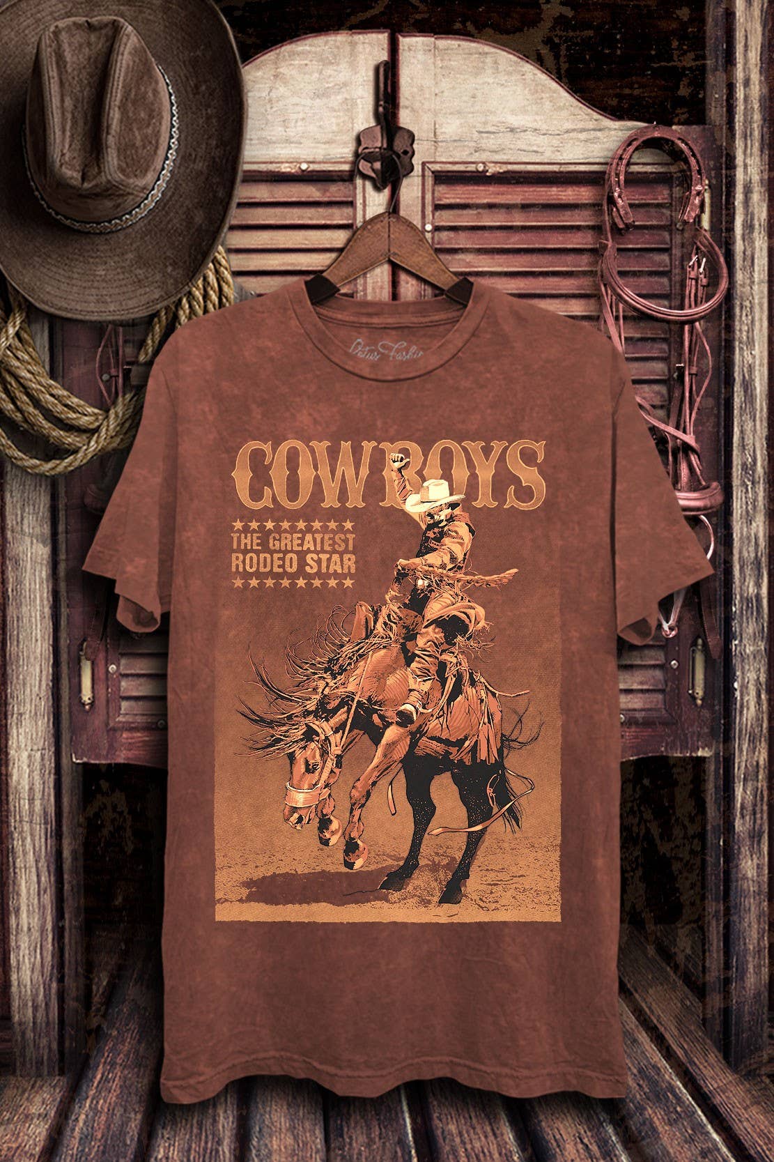 Cowboys The Greatest Rodeo Star Graphic Top