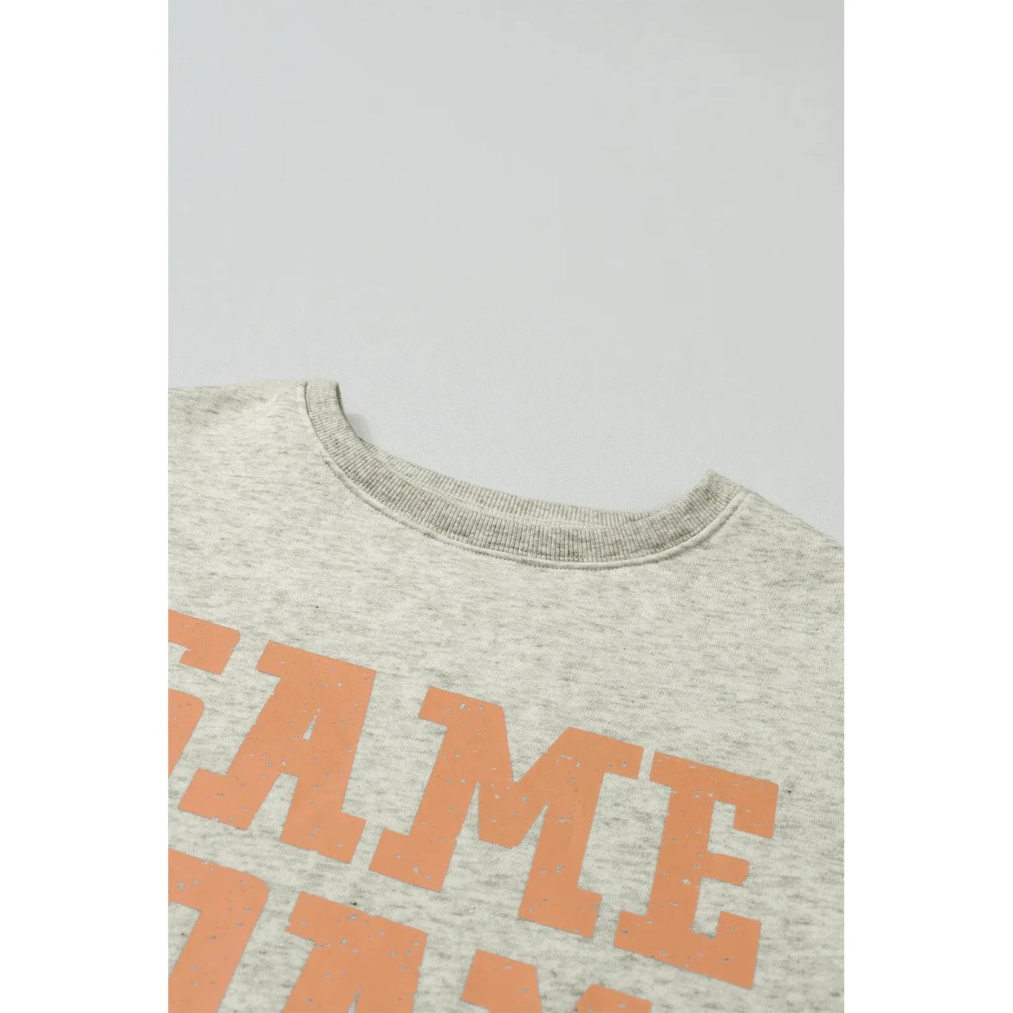 Grapefruit Orange Game Day Graphic Rugby Football Season Sweatshirt