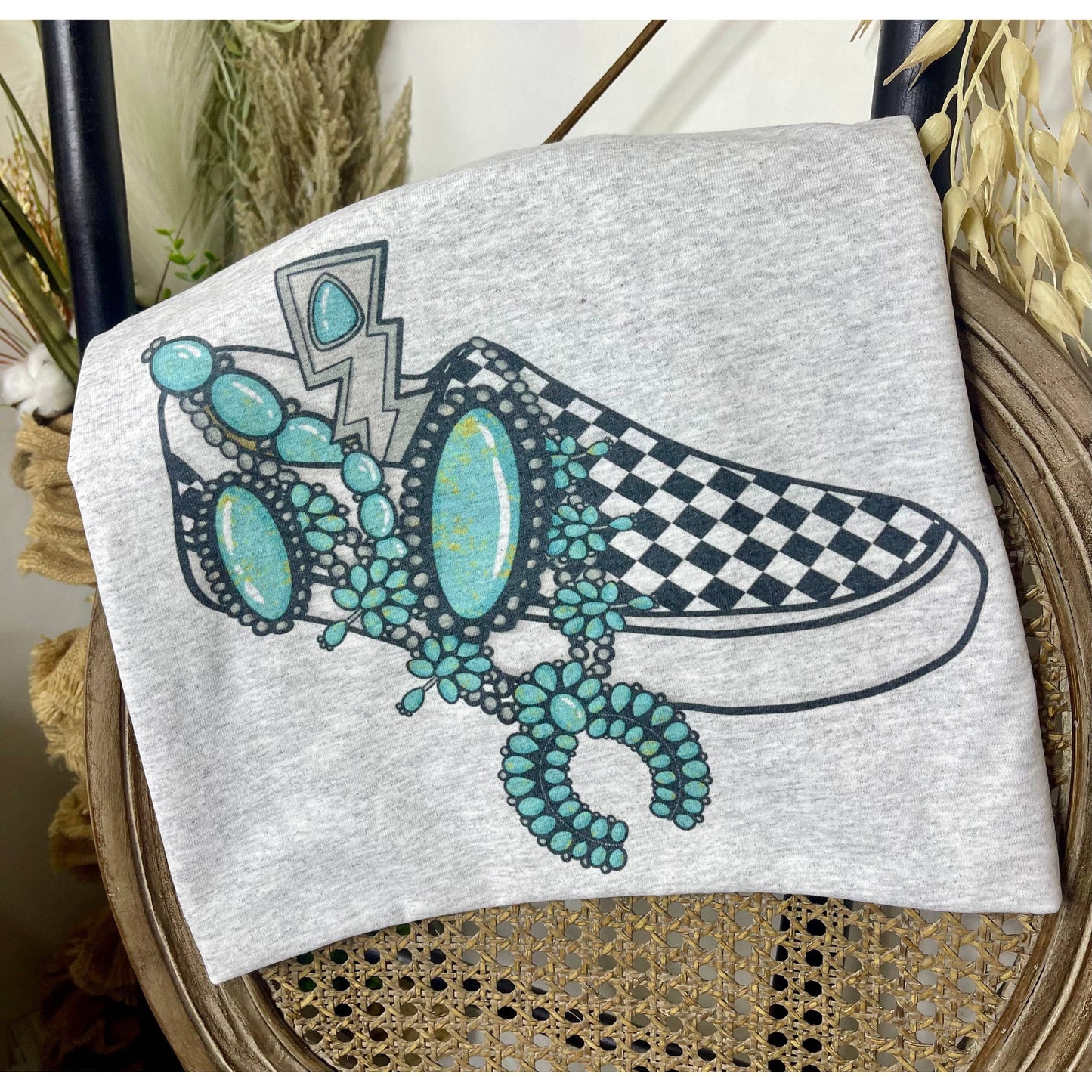 Turquoise and Vans (Sublimation T-Shirt)
