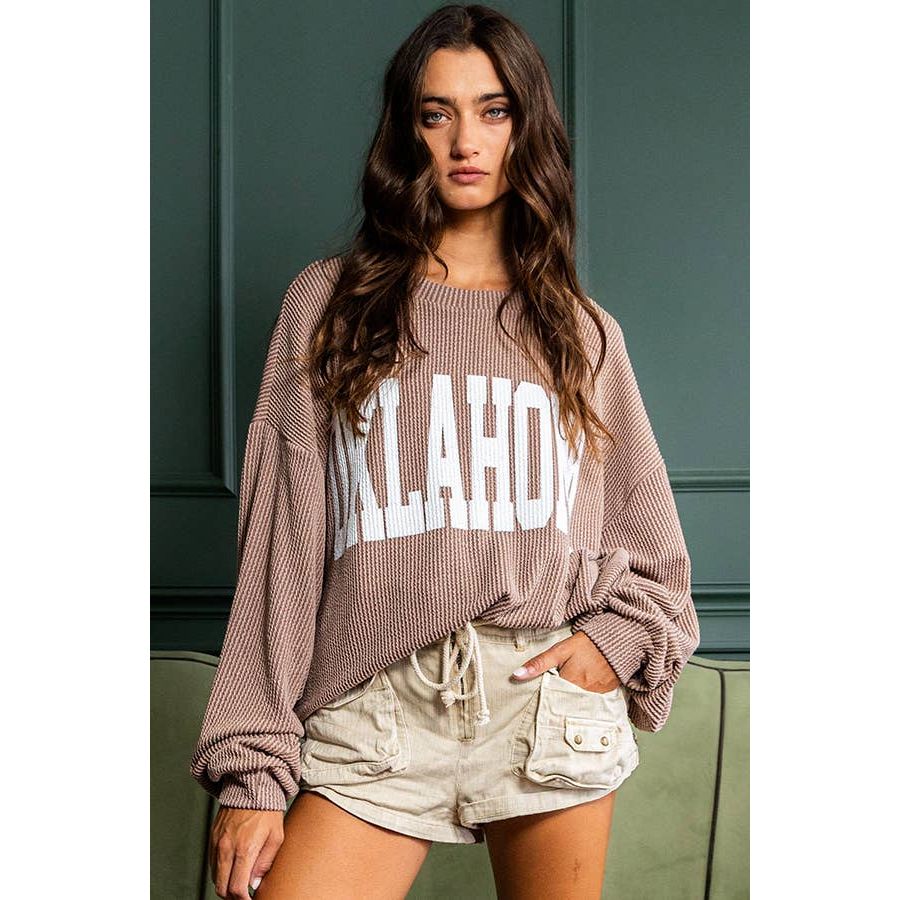 Oklahoma Comfy Oversize Graphic Sweatshirt, Gameday