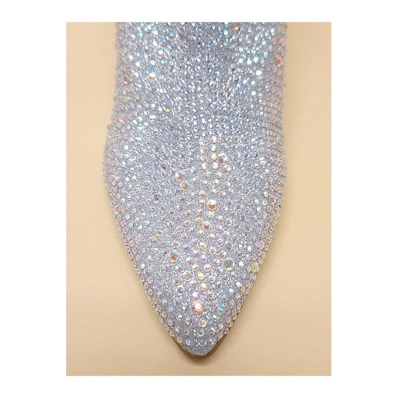 Rhinestone Casual Boots Black