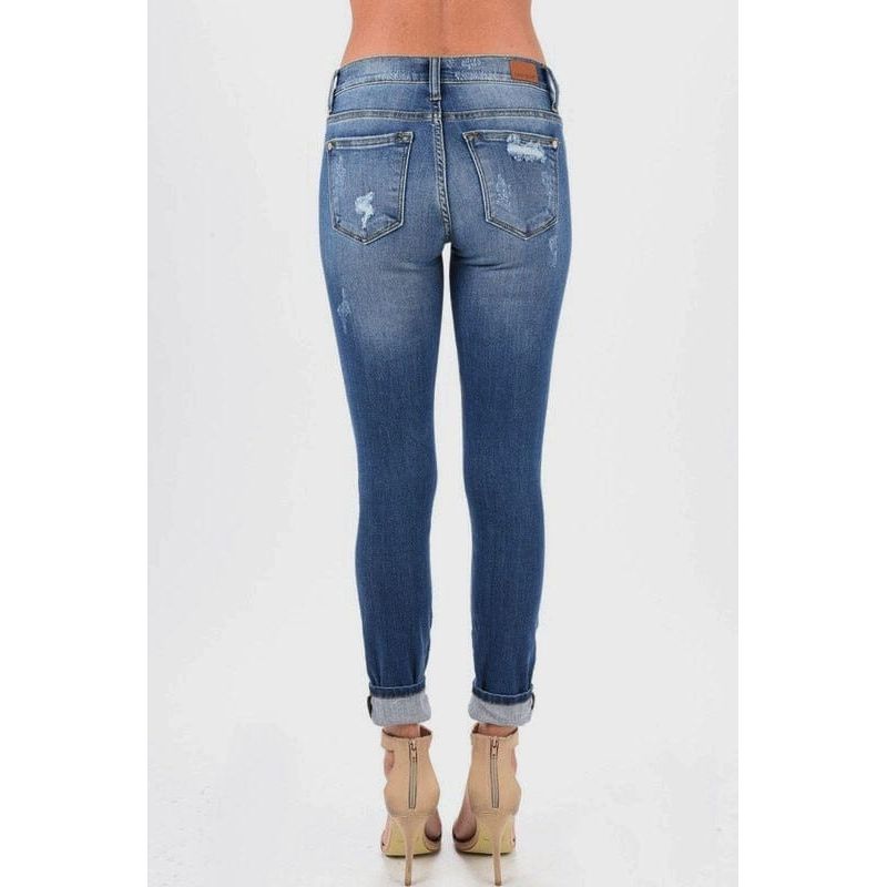 Leopard Print Patch Skinny