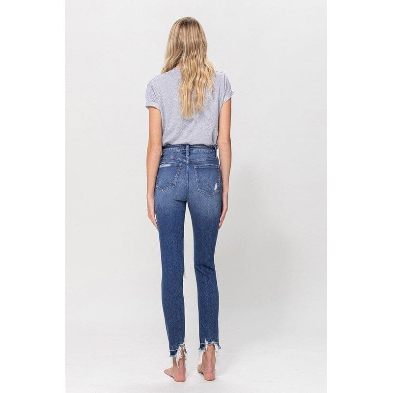 High Rise Ankle Skinny Jeans