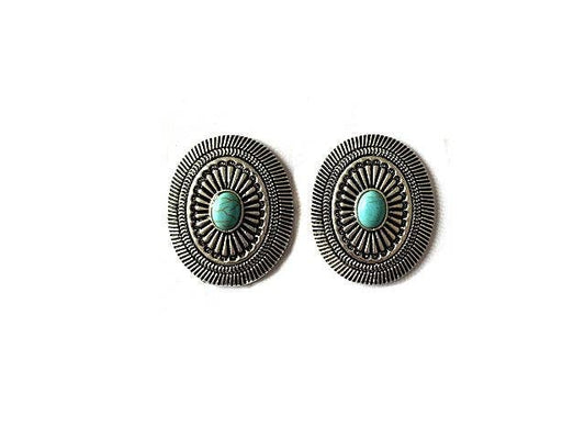 Western Concho Earring