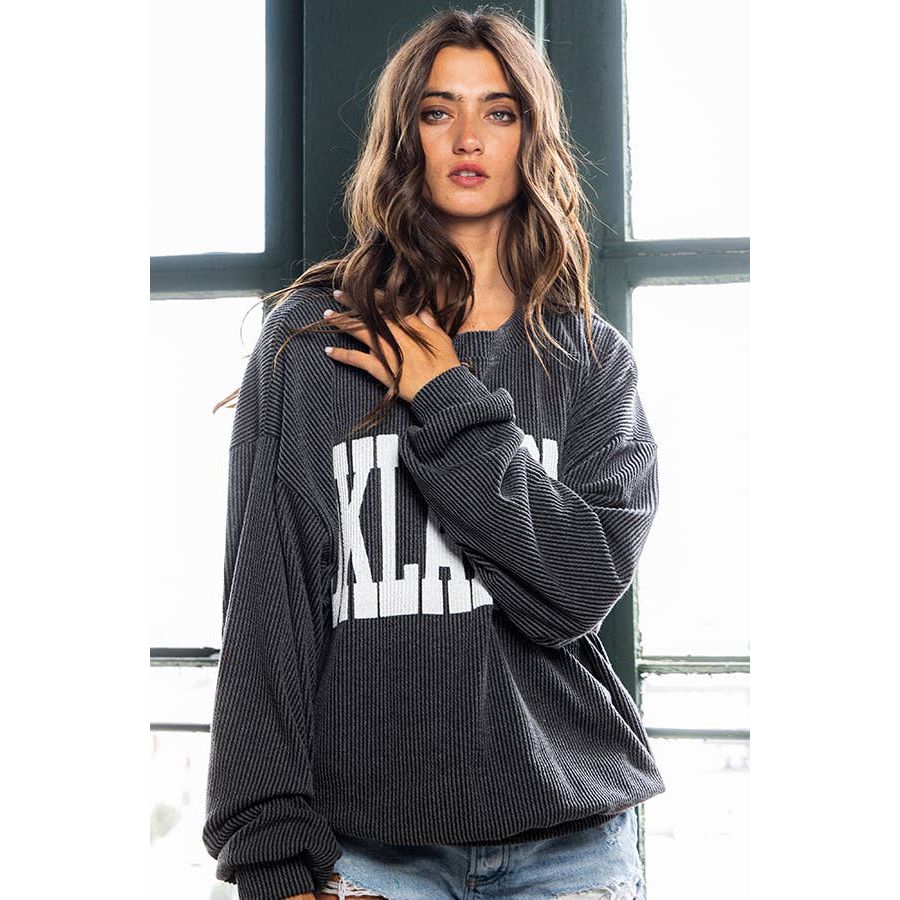 Oklahoma Comfy Oversize Graphic Sweatshirt, Gameday