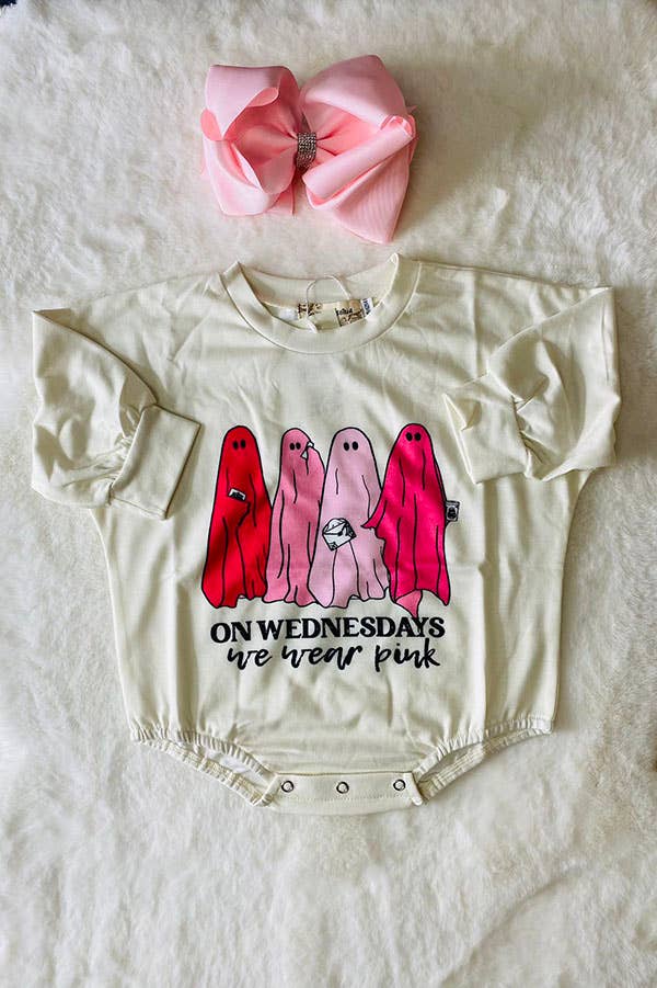 Halloween ghost prints baby onesie