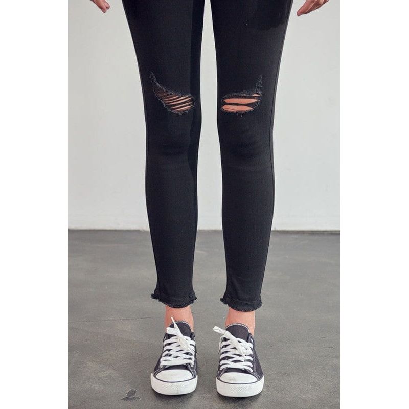 Kancan High Rise Distressed Super Skinny Jeans