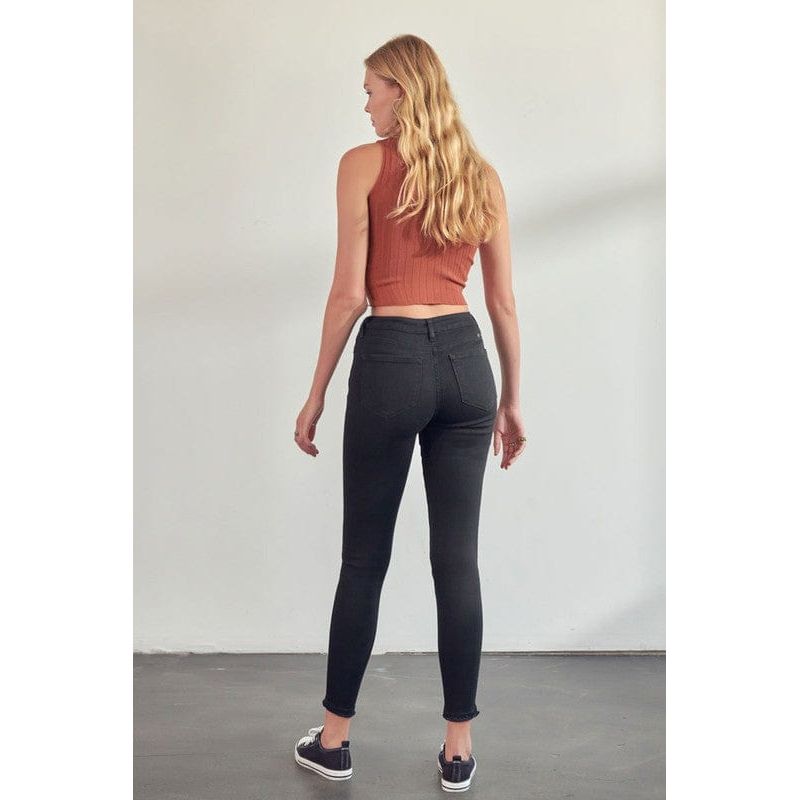 Kancan High Rise Distressed Super Skinny Jeans