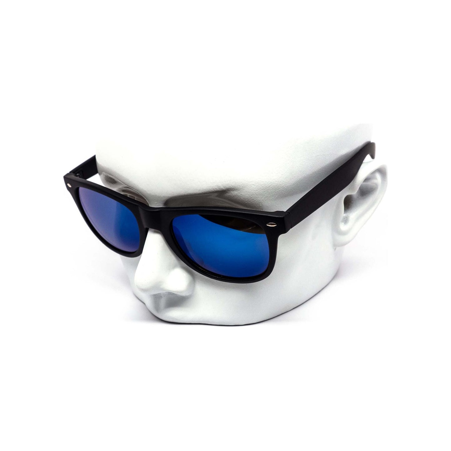 Maddox All-black Soft Touch Burnt Mirror Sunglasses