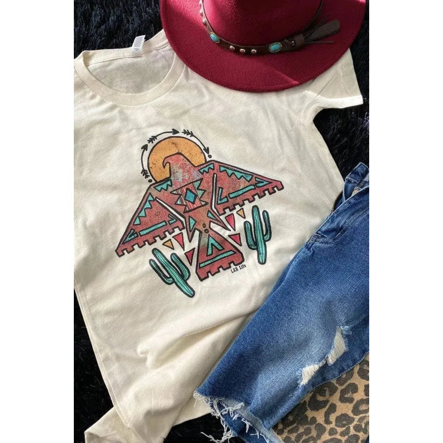 Aztec bird tee