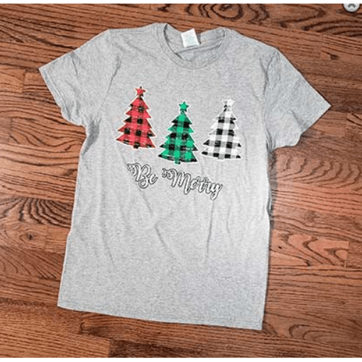 Be Merry Plaid Christmas Tree