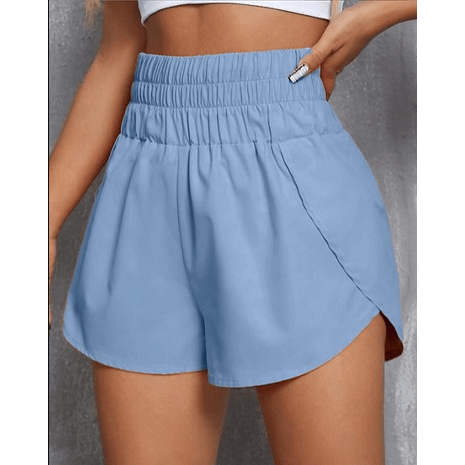 Banding High Waist Athletic Running Workout Shorts