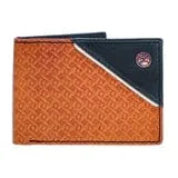 Hands up basket weave" front pocket bifold hooey wallet