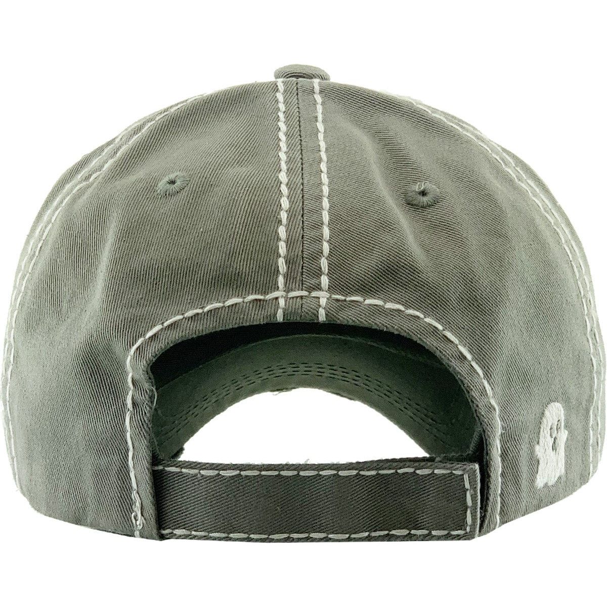 Here For The Boos washed vintage ballcap