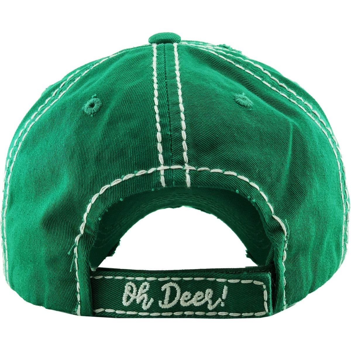 Oh deer washed vintage ballcap