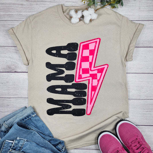 Mama pink lightning bolt