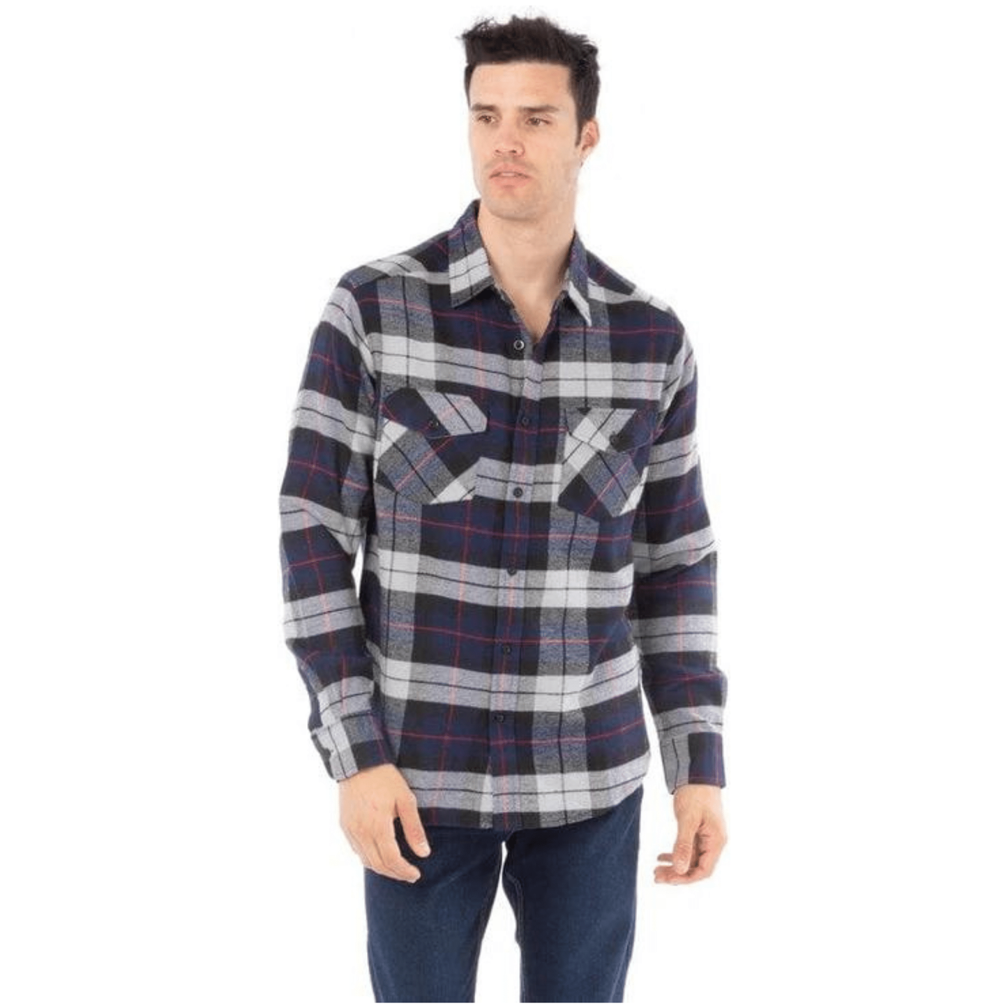 Flannel shirt blue