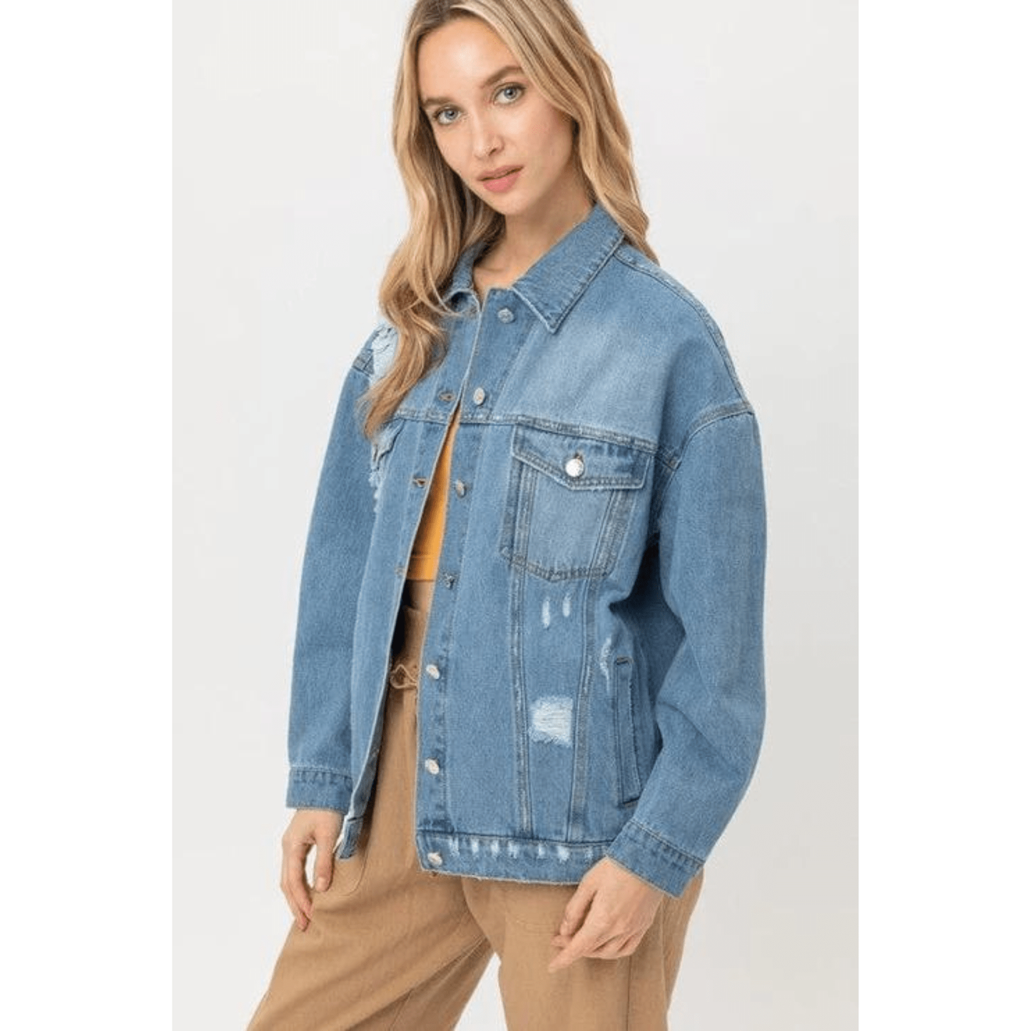 Denim oversized jacket