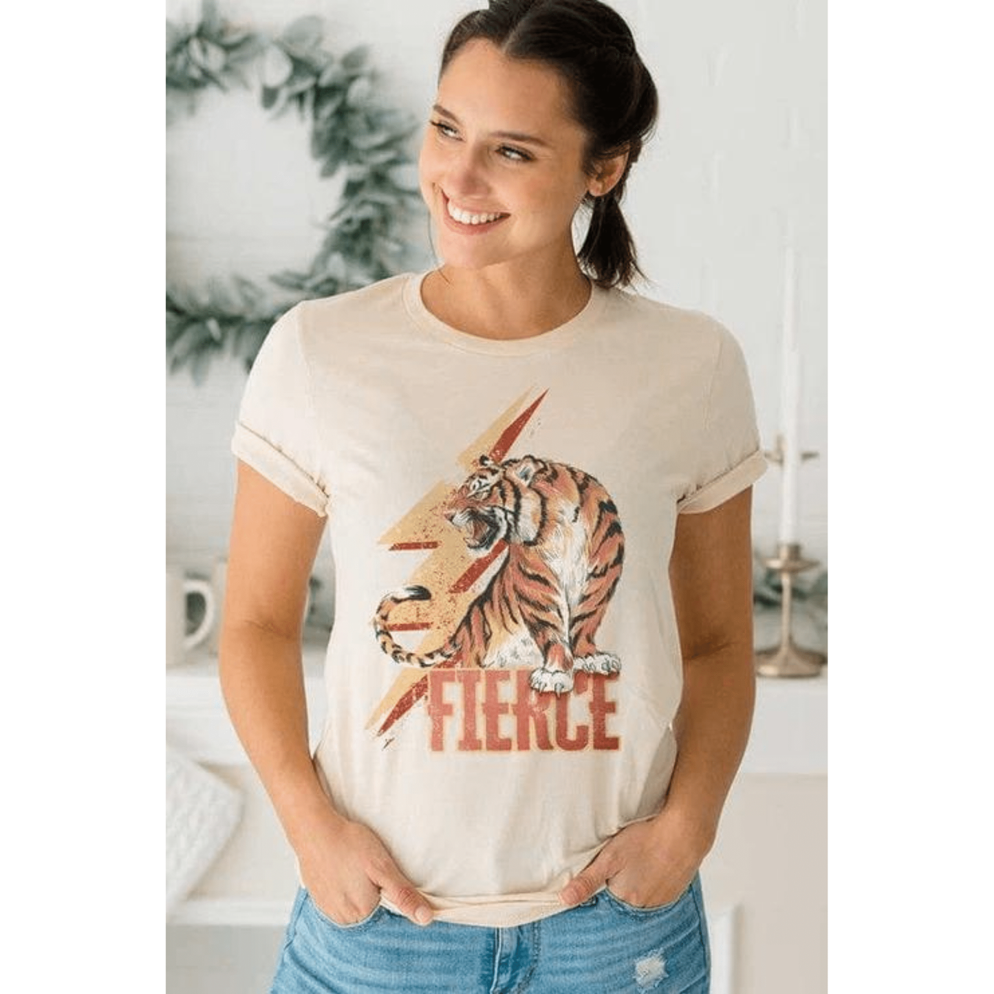 Fierce tiger graphics unisex t-shirt