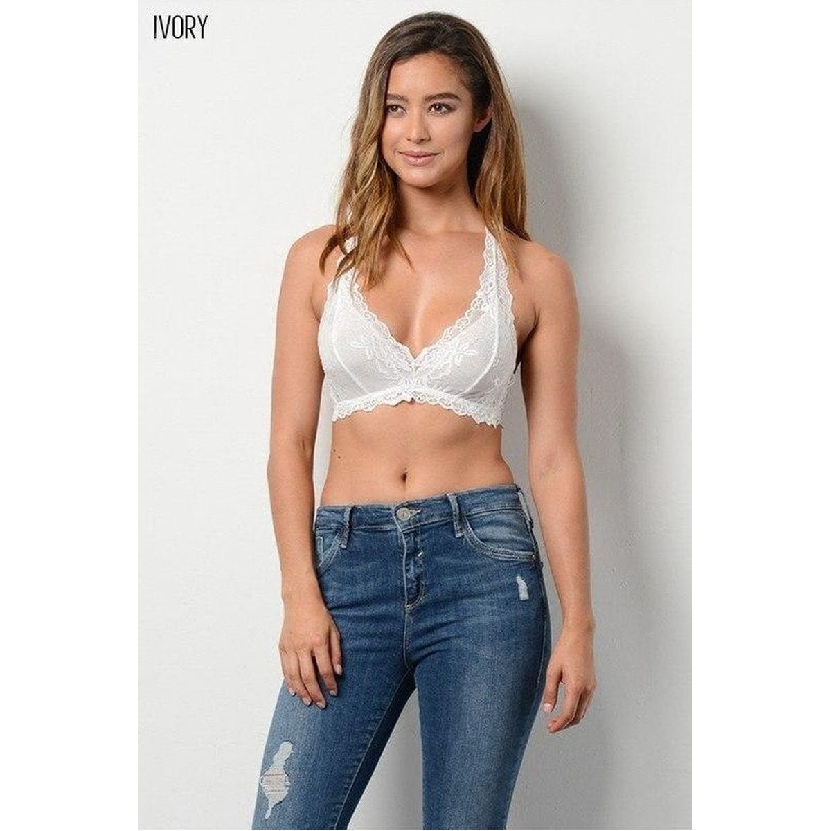 Racer-Back Flower Laced Braleete