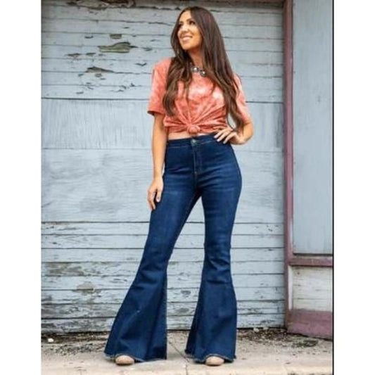 Dark Wash Extreme Flare Jeans