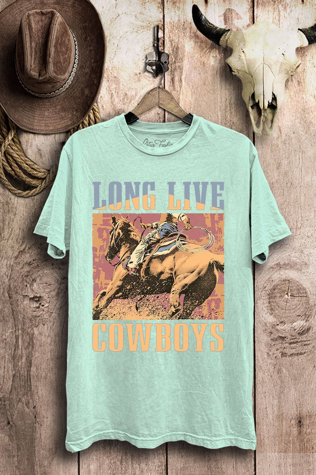 Long Live Cowboys Graphic Top