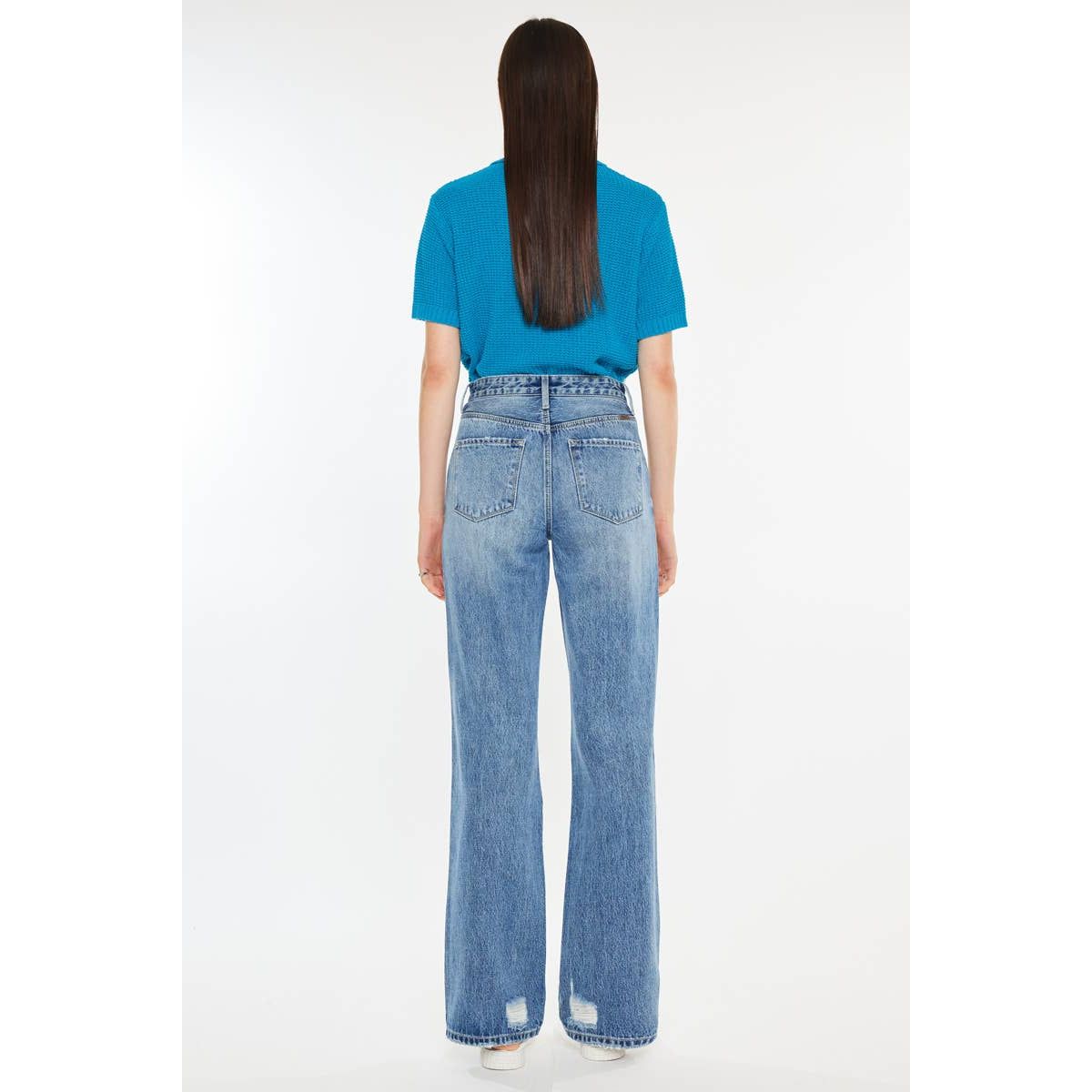 Kan Can 90'S CRISS CROSS STRAIGHT JEANS