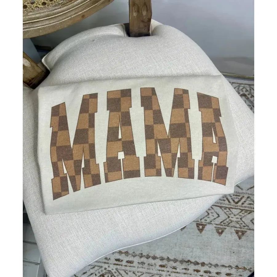 Checkered Brown Mama T-Shirt