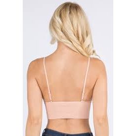 Ribbed Seamless Longline Bralette