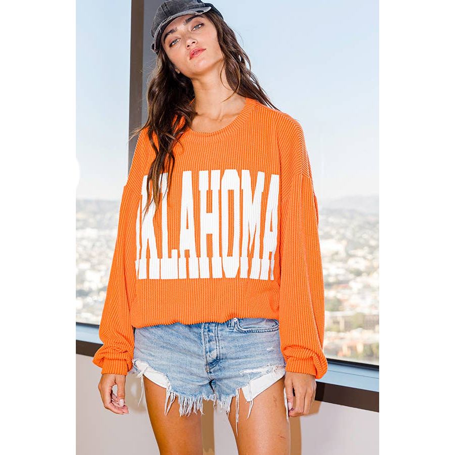 Oklahoma Comfy Oversize Graphic Sweatshirt, Gameday