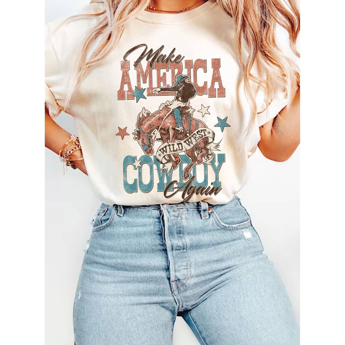 Make America Cowboy Again Graphic Tshirts