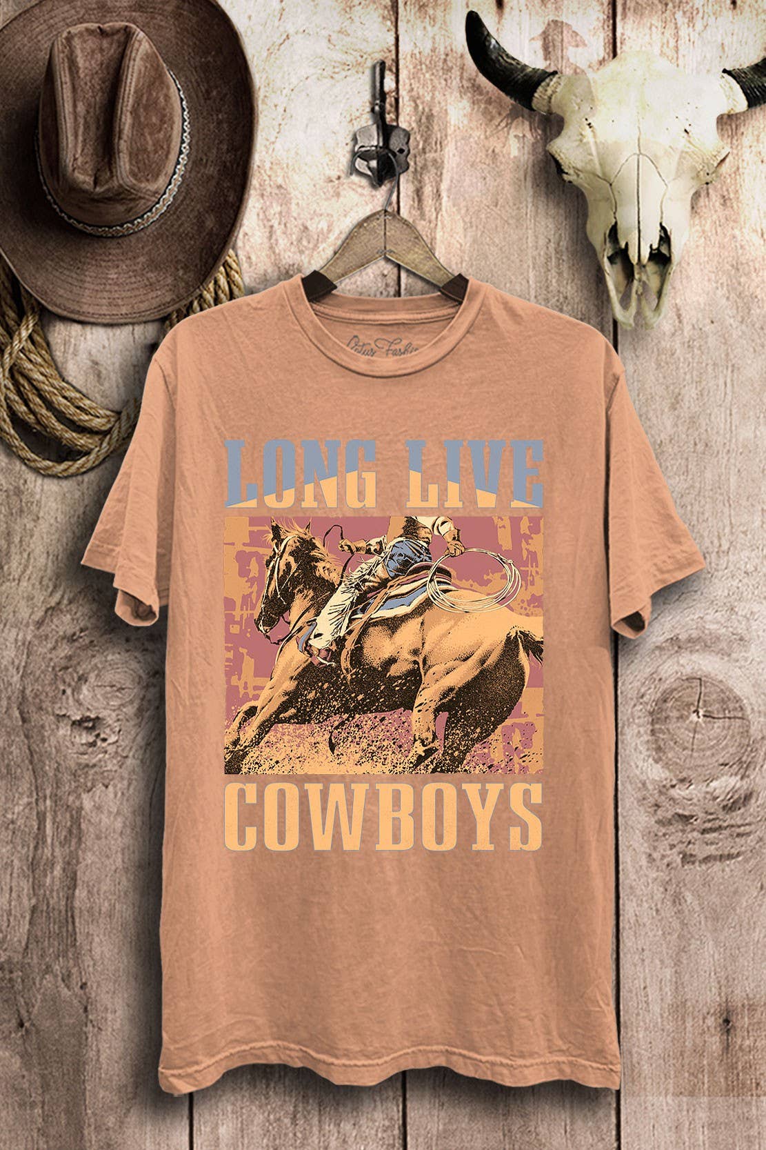 Long Live Cowboys Graphic Top