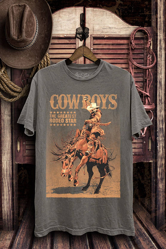 Cowboys The Greatest Rodeo Star Graphic Top