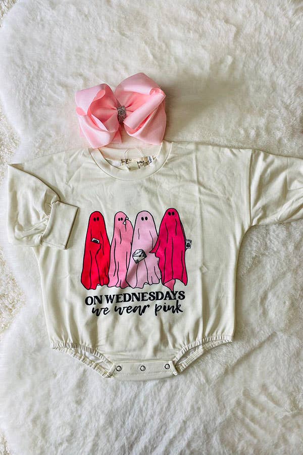 Halloween ghost prints baby onesie