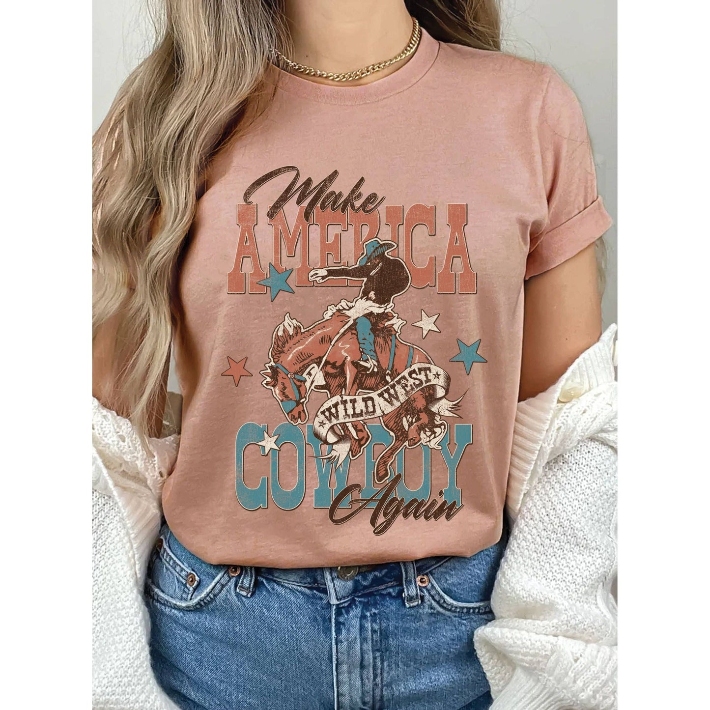 Make America Cowboy Again Graphic Tshirts